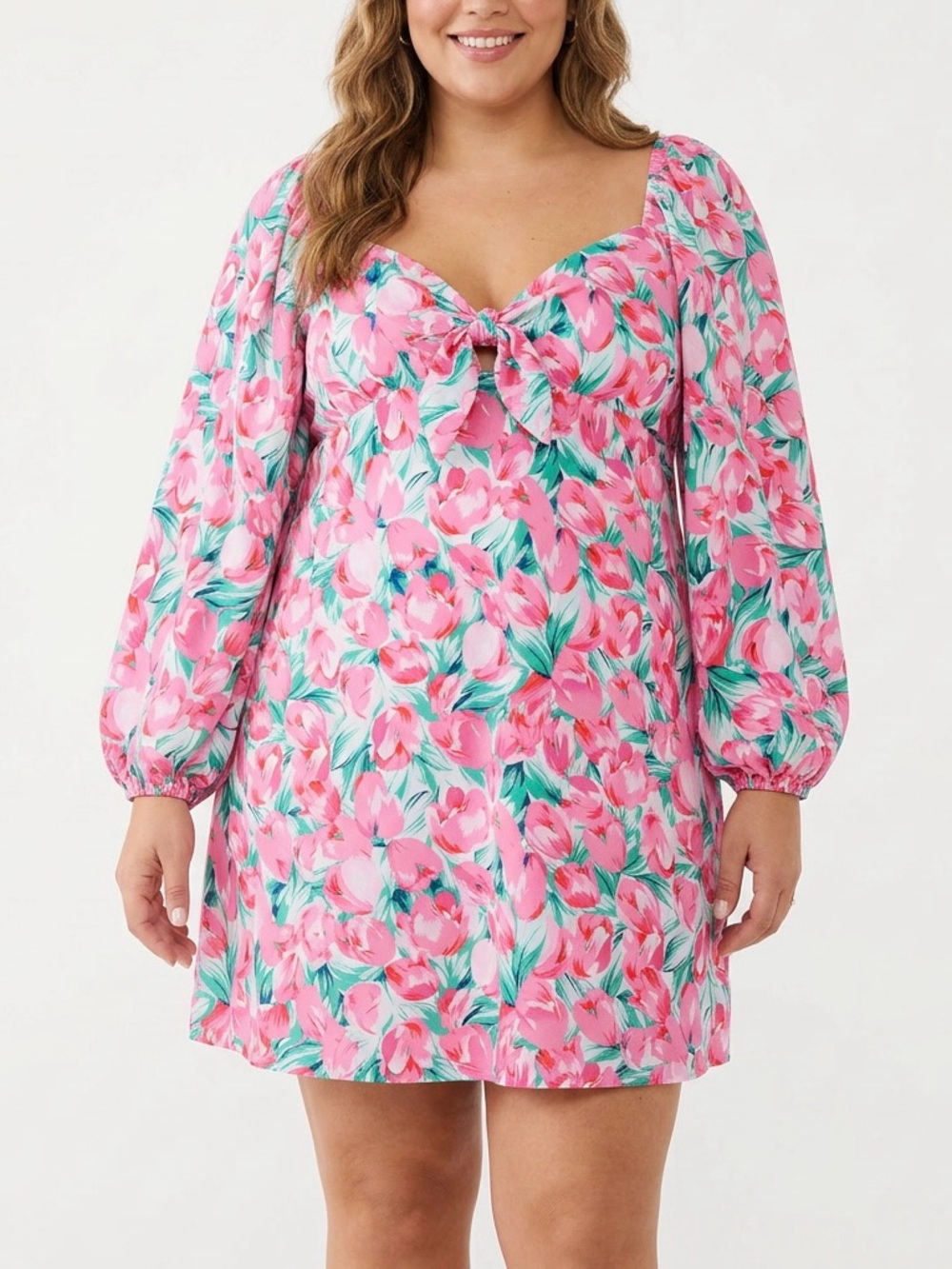NEW Boohoo Floral Pink Midi Dress Flowy Women Size 14 Boho Summer Beach Vacation
